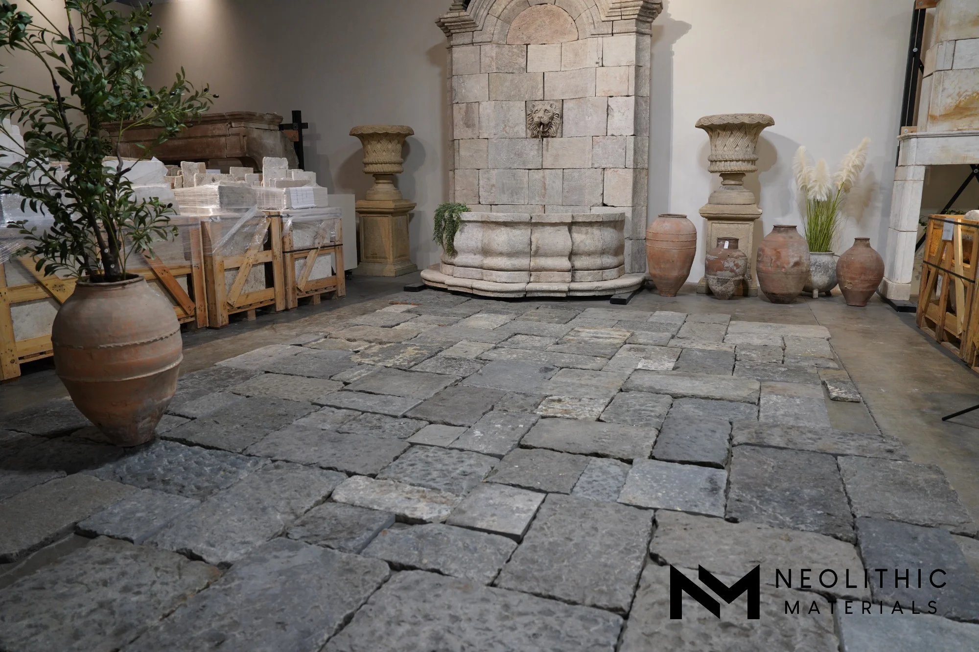 Antique Italian Basalt Flooring